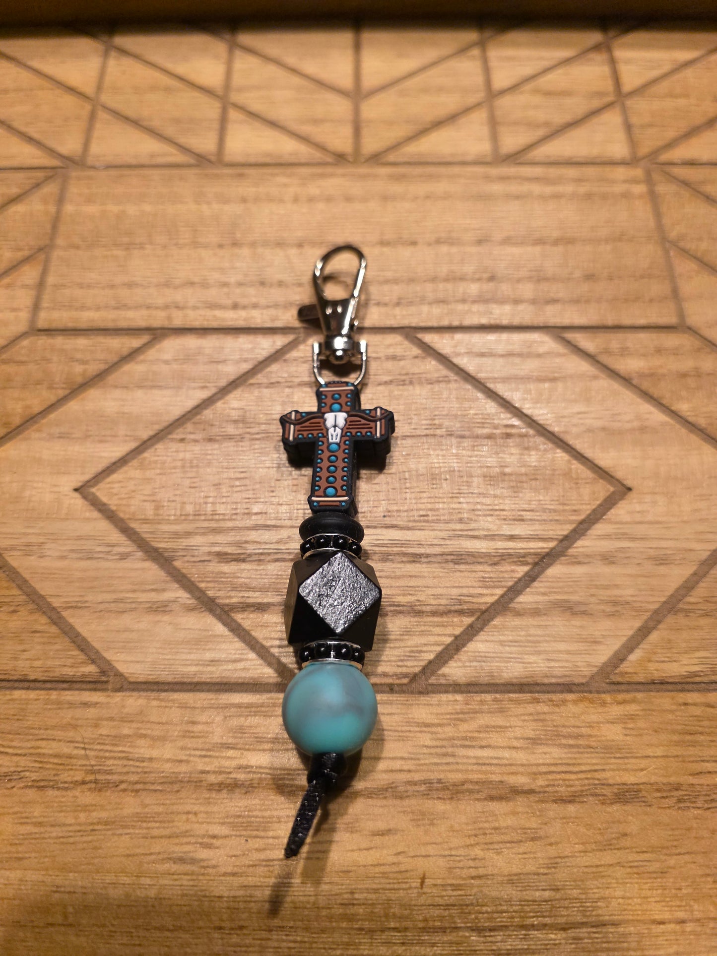 Western Cross Keychain